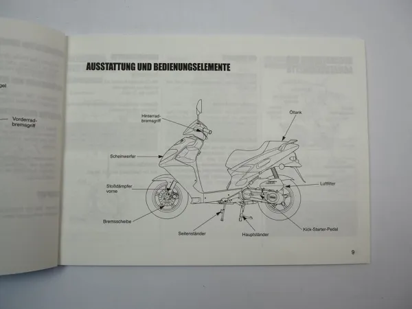 Daelim S five Motorroller 50ccm Betriebsanleitung Fahrerhandbuch 2007