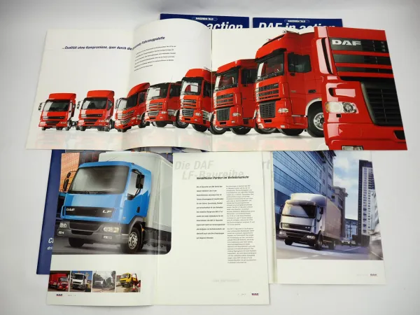 DAF LF CF XF Baureihe LKW 7x Prospekt Poster Magazin 2000 bis 2005