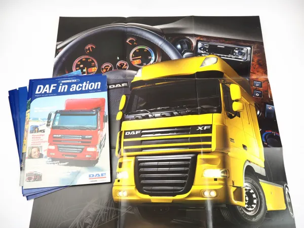 DAF LF CF XF Baureihe LKW 7x Prospekt Poster Magazin 2000 bis 2005