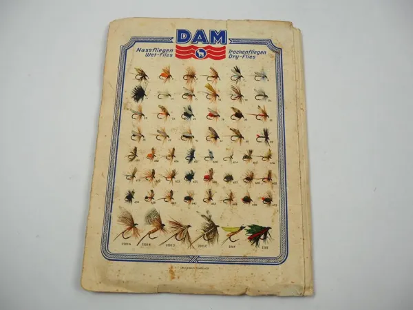 DAM Damyl Angelkatalog 1952 Angelrollen Ruten Blinker