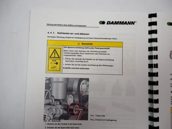 Dammann Trac Plus 3A S4 DT 2000H bis 3500H Traktor Wartungsanleitung 2018