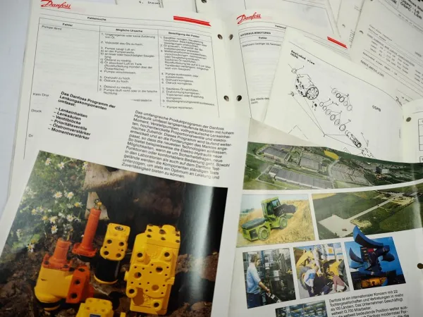 Danfoss Lenkeinheit OSPC OSPB Traktor Werkstatthandbuch Hydraulik Prospekt usw.