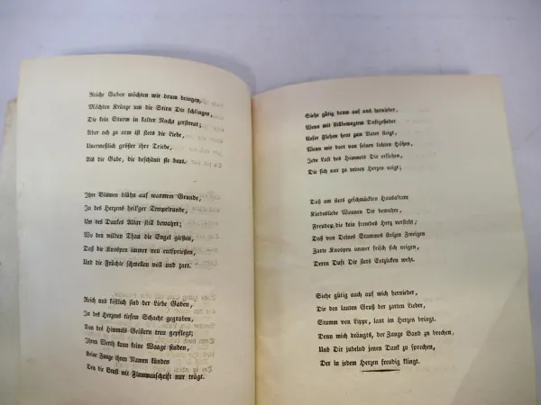 Dankesschrift Schülerinnen der Strickschule Michelstadt 1830 an Sophie zu Erbach