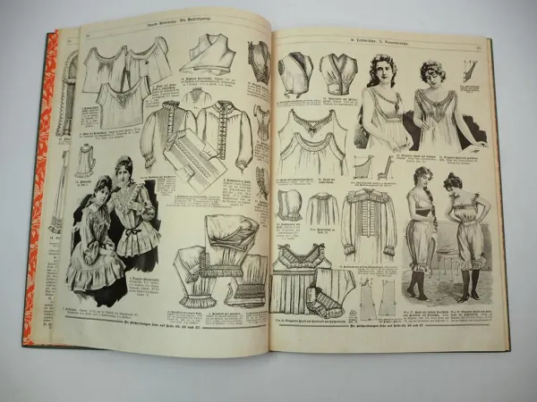 Das Buch der Wäsche Neuauflage Reprint 1992 Herstellung Pflege Stickerei