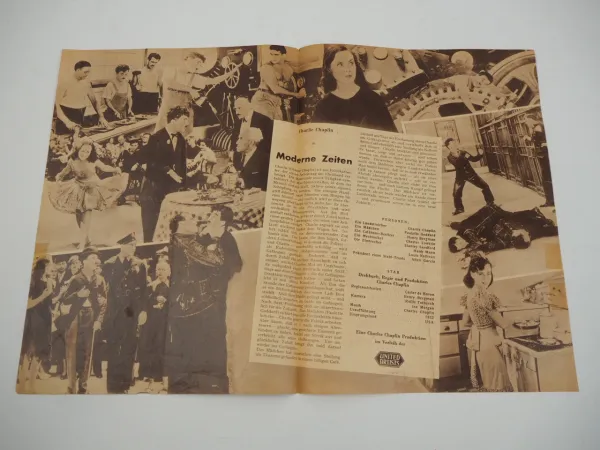 Das neue Filmprogramm Charlie Chaplin in Moderne Zeiten United Artists
