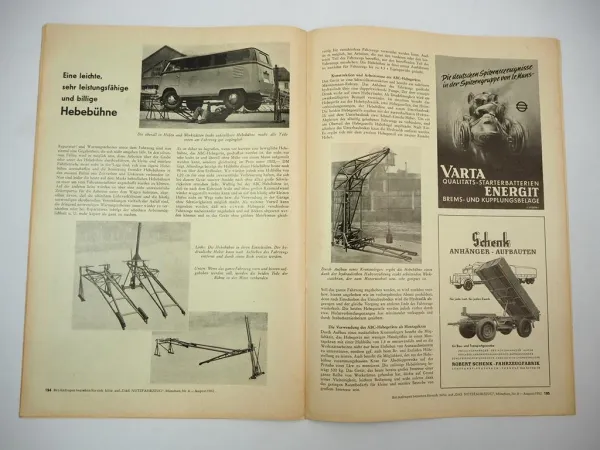 Das Nutzfahrzeug Zeitschrift München 8/ 1952 LKW Kommunalfahrzeuge Ford FK 3500