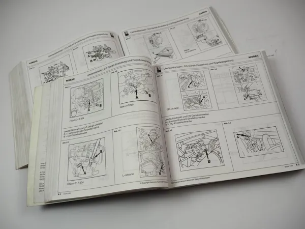 DAT Einstellwerte Motordaten Abgas-Sollwerte Benziner 2000 Alfa Romeo - Wartburg