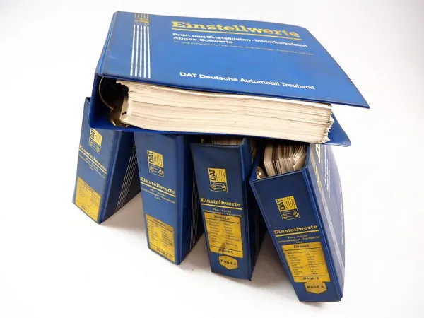 DAT Einstellwerte Motordaten Abgas-Sollwerte PKW Gländewagen Transporter 2000