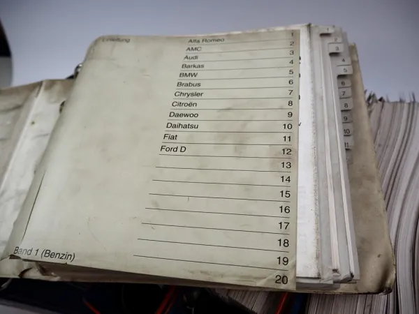 DAT Einstellwerte Motordaten Abgas-Sollwerte PKW Gländewagen Transporter 2008