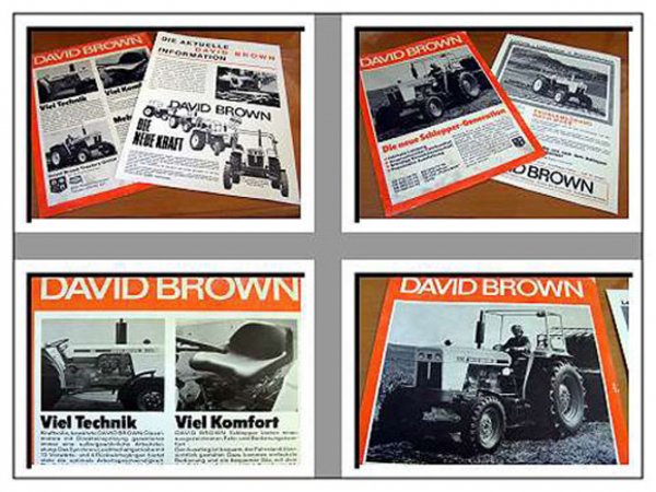 David Brown 775 bis 1210 Traktoren - 2 Prospekte