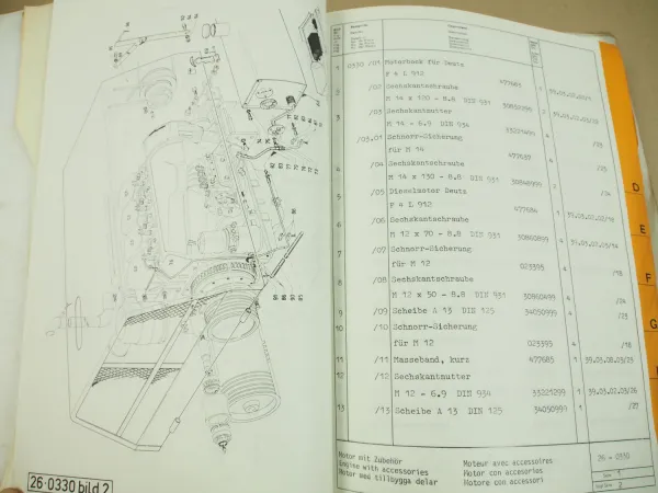 Demag DF10 Asphaltfertiger Ersatzteilliste ERsatzteilkatalog