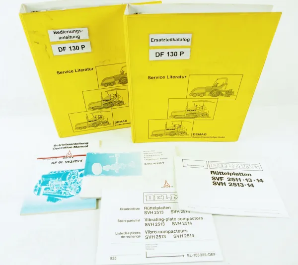 Demag DF130 P Bedienungsanleitung Ersatzteilkatalog Spare parts Catalogue 1995