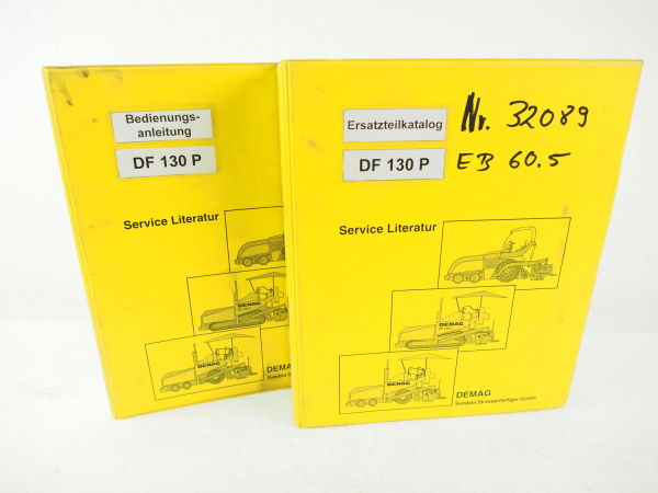 Demag DF130 P Bedienungsanleitung Ersatzteilkatalog Spare parts Catalogue 1997