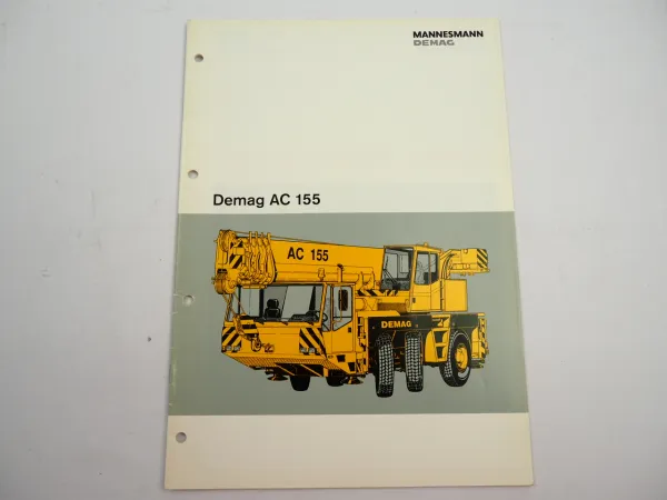 Demag Mannesmann AC 155 Teleskopkran Prospekt Technische Daten 1993