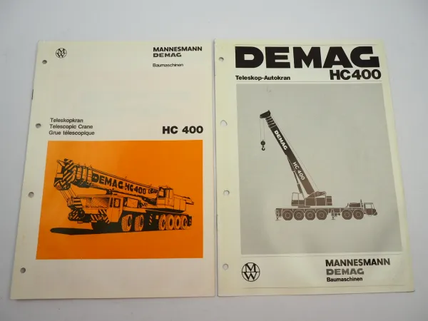 Demag Mannesmann HC400 Teleskopkran Autokran Prospekt Technische Daten