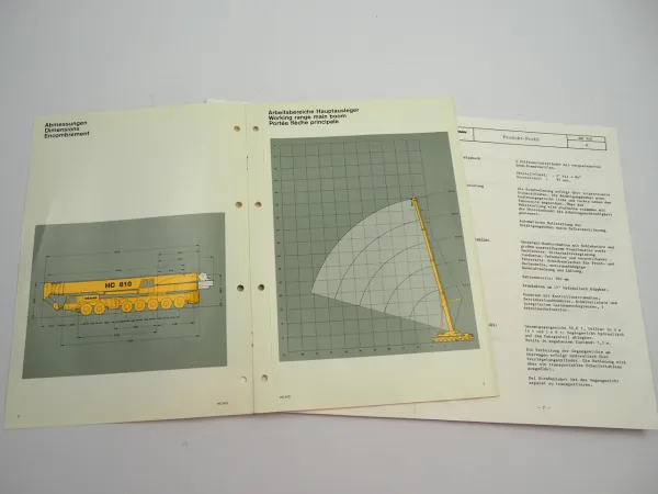 Demag Mannesmann HC810 Teleskopkran Autokran Prospekt Produktprofil 1992