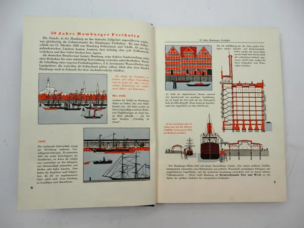 Der Hamburger Hafen - Ein Handbuch für Verlader 50 Jahre Freihafen Hamburg 1938