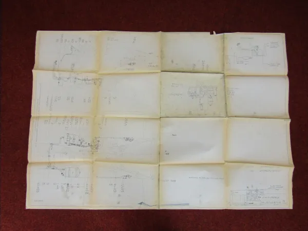 Deutz 1007 1008 1013 Technische Zeichnung Druckluftanlage 1970er Jahre