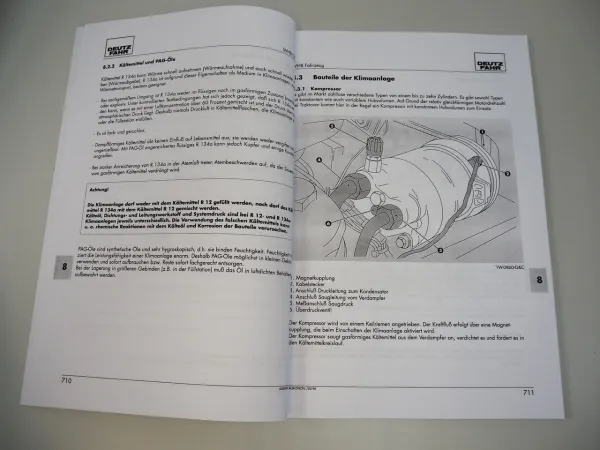Deutz Agrotron 4.70 - 4.95 6.00 - 6.45 Heizung Klimaanlage Werkstatthandbuch