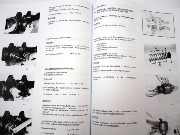 Deutz Agrotron Allrad Vorderachse Werkstatthandbuch ZF APL 2025 2035 2045 Reparaturanleitung