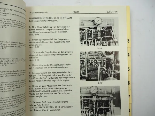 Deutz BF 6 8 10 12 L 413 F Motor Werkstatthandbuch Workshop manual 1977