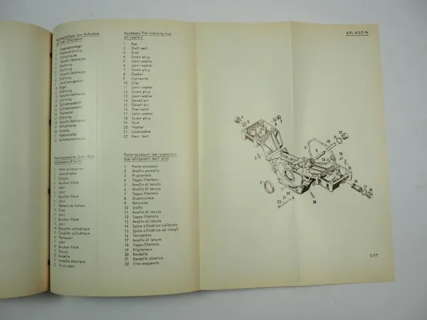 Deutz B F6L bis B F12L 413 F W Motor Werkstatthandbuch 1982
