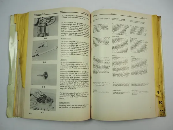 Deutz B F6L bis B F12L 413 F W Motor Werkstatthandbuch 1982