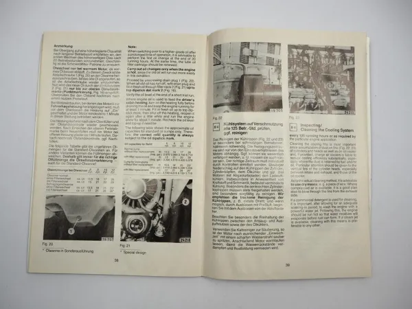 Deutz B F6L - F12L 413 F FW FL 513 513C Motor Betriebsanleitung 1985
