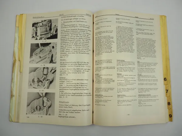 Deutz BA6M bis BA16M 816 Dieselmotor Werkstatthandbuch Workshop Manual 1977