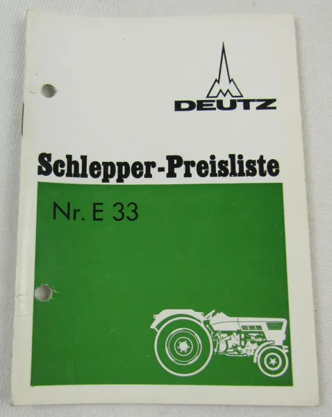 Deutz D 2506 3006 4006 5006 6006 7006 8006 -13006 A Schlepper Preisliste 1973