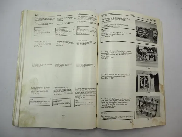 Deutz D 2506- 5506 5206 6206 Getriebe TW25 TW35 TW50 Werkstatthandbuch 1974