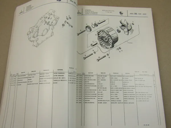 Deutz D 6206 D6206 Traktor Ersatzteilliste Parts List Ersatzteilkatalog 1980