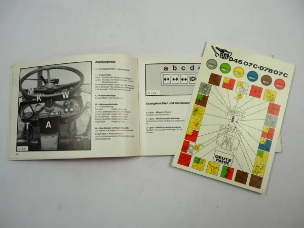 Deutz D 6807 7207 7807 C Betriebsanleitung 1981 Wartung Bedienungsanleitung