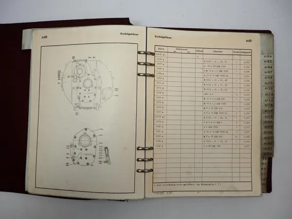 Deutz D25 D25S Schlepper Ersatzteilliste Teilenummernliste 1960 - 62 TN1155-3/3