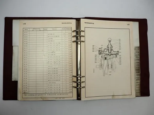 Deutz D25 D25S Schlepper Ersatzteilliste Teilenummernliste 1960 - 62 TN1155-3/3