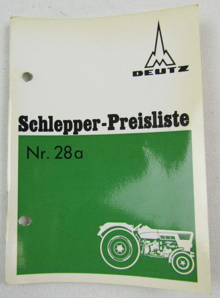 Deutz D2506 D3006 D4006 D5006 D6006 D7506 D9006 A Schlepper Preisliste ab 7/1969