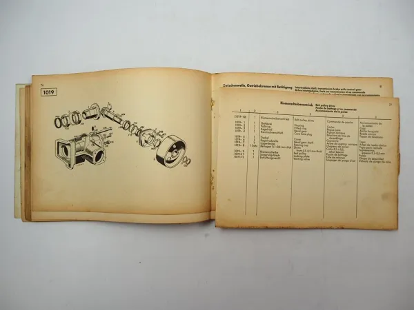 Deutz D25.2 D30 D30S Dieselschlepper Ersatzteilliste Spare Parts List 1960er J.