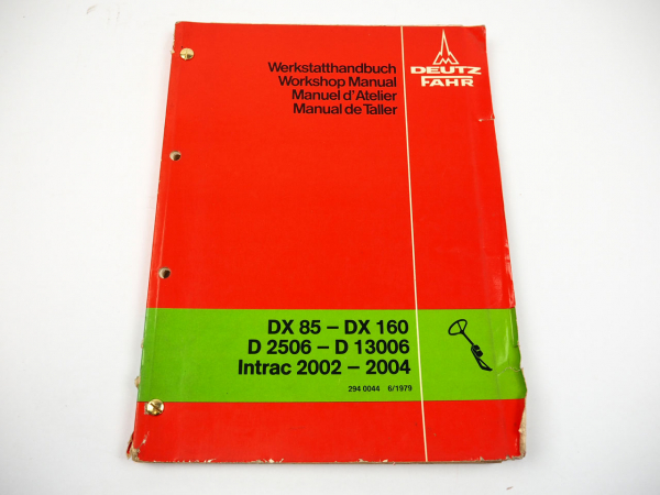 Deutz D3006 D13006 Intrac 2002 2004 DX85 DX160 Lenkung Werkstatthandbuch