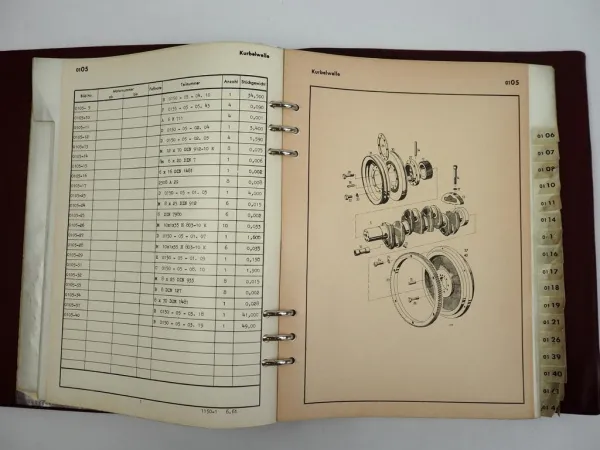 Deutz D50 Traktor Ersatzteilliste 1961 - 1964 Teilenummernliste TN1150-1