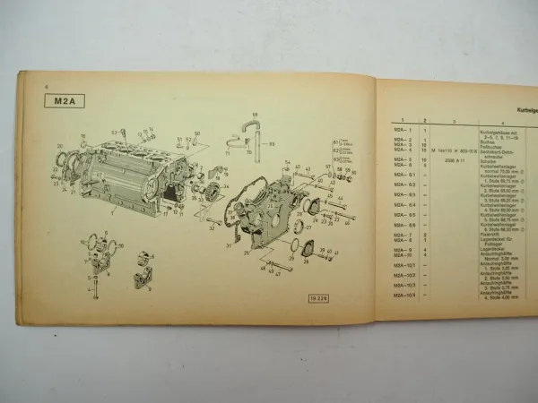 Deutz D6006 Traktor Ersatzteilliste 1968 + Ergänzung Zapfwelle TW55.1