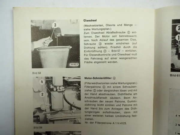 Deutz D6806 D7206 Traktor Betriebsanleitung Bedienungsanleitung 1978