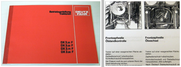 Deutz DX 3.30F 3.50F 3.70F 3.90F Betriebsanleitung 1987