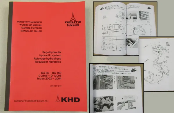 Deutz DX 85-160, 2506 - 13006, Intrac Werkstatthandbuch Regelhydraulik