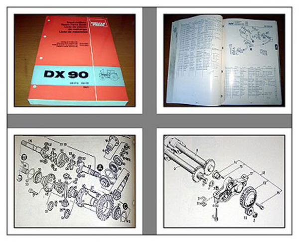 Deutz DX 90 Traktor Schlepper Ersatzteilliste Parts List 4/1978 Original