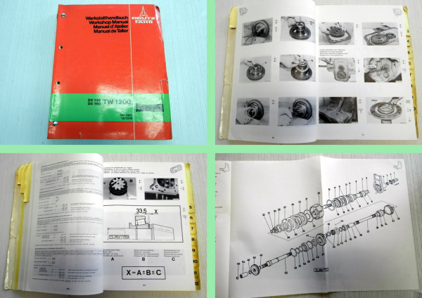 Deutz DX140 DX160 Werkstatthandbuch Getriebe TW1200 Workshop Manual Powertrain