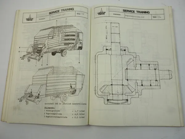 Deutz Erntemaschinen Heuer Mäher Schwader Kundendienstschulung Arbeitsheft 1980