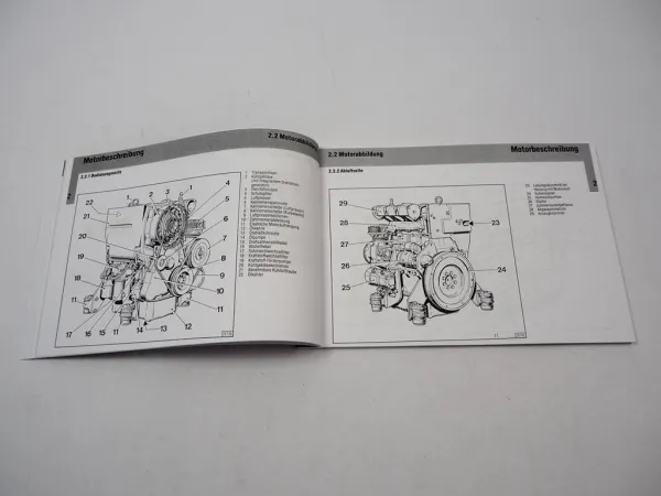 Deutz F2L F3L 1011 und F4L 1011 Motor Betriebsanleitung 1992