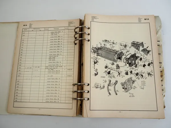 Deutz F6L 912 911 Dieselmotor Ersatzteilliste 1970er J. D7506 - D10006 TN0150-66