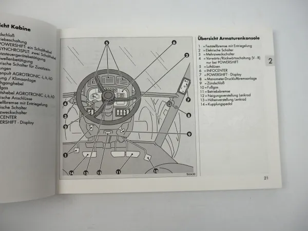 Deutz Fahr Agrotron 4.70 - 6.45 Traktor Betriebsanleitung Bedienung 1996