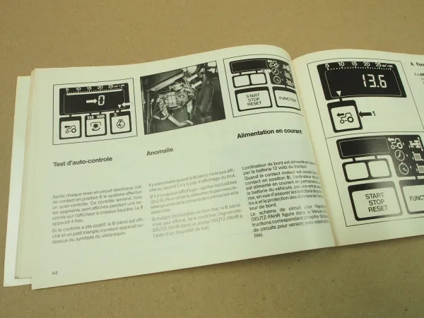 Deutz Fahr Agrotronic Bedienungsanleitung Betriebsanleitung Manual 8/1986